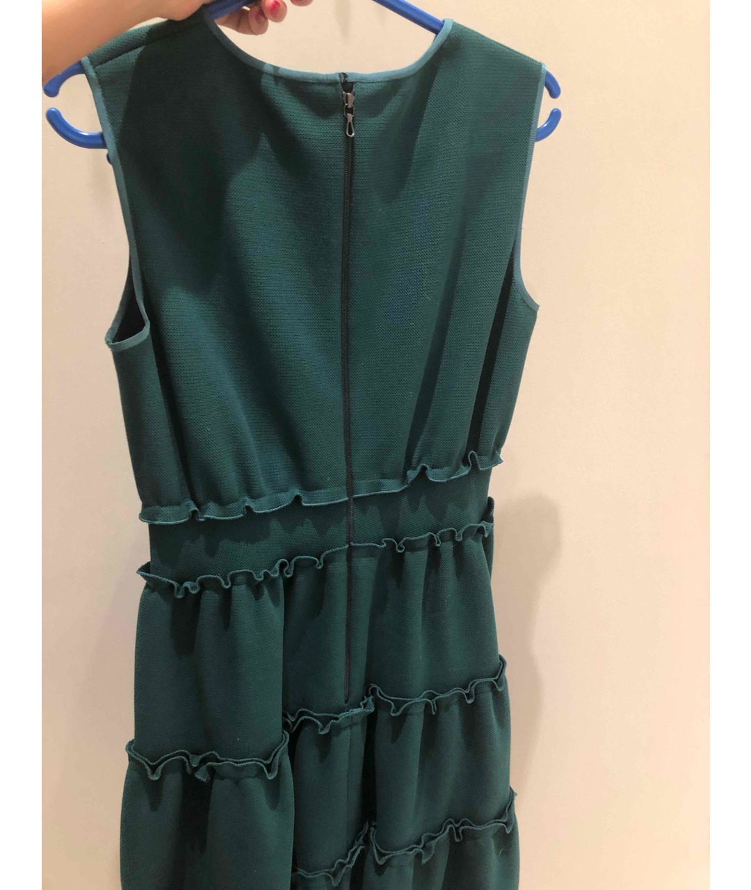 LANVIN Зеленые хлопко-эластановое коктейльное платье, фото 3