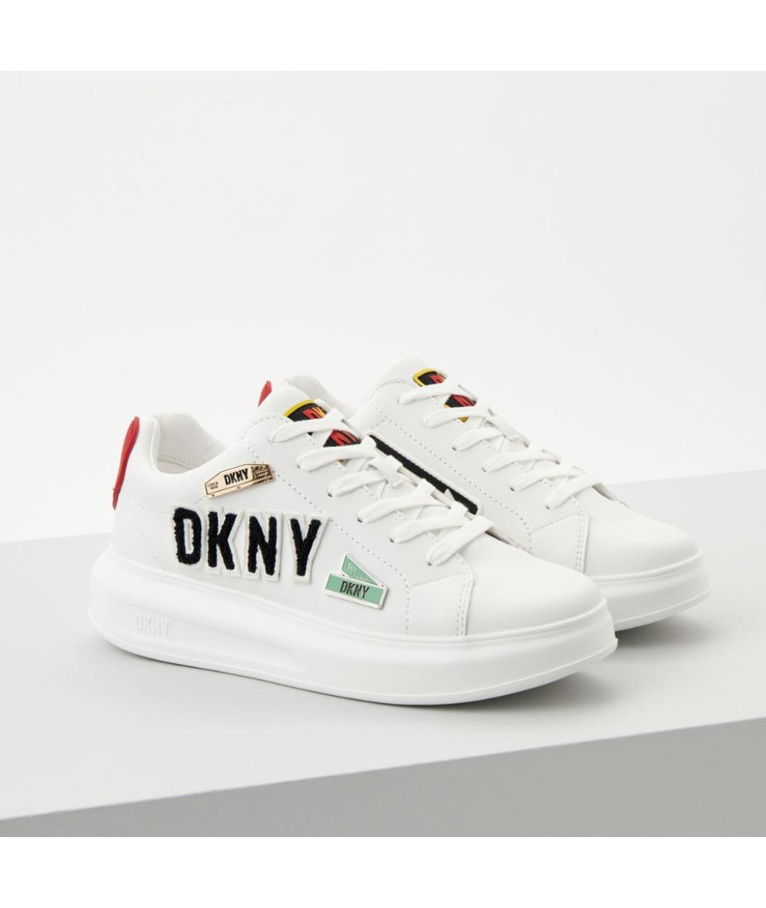 DKNY Белые кеды из искусственной кожи, фото 2