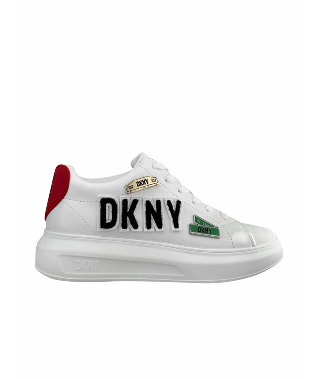 DKNY Белые кеды из искусственной кожи, фото 1