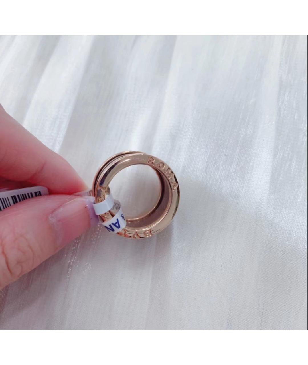 BVLGARI Коричневое кольцо из розового золота, фото 4