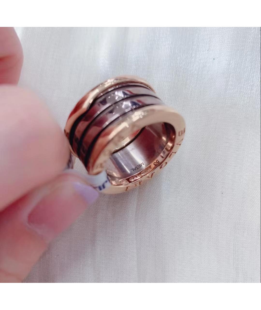 BVLGARI Коричневое кольцо из розового золота, фото 2