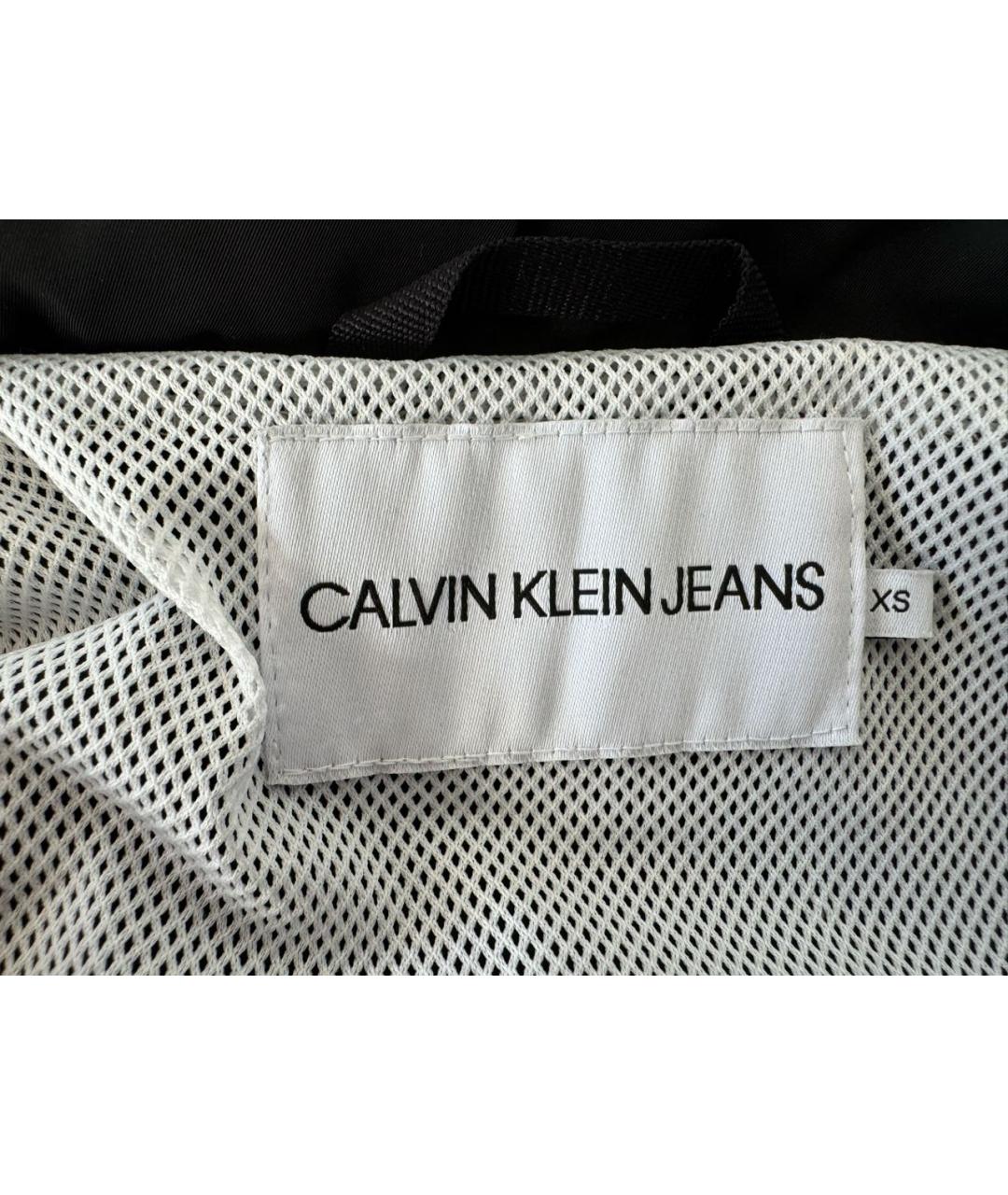 CALVIN KLEIN JEANS Темно-синяя синтетическая куртка, фото 3