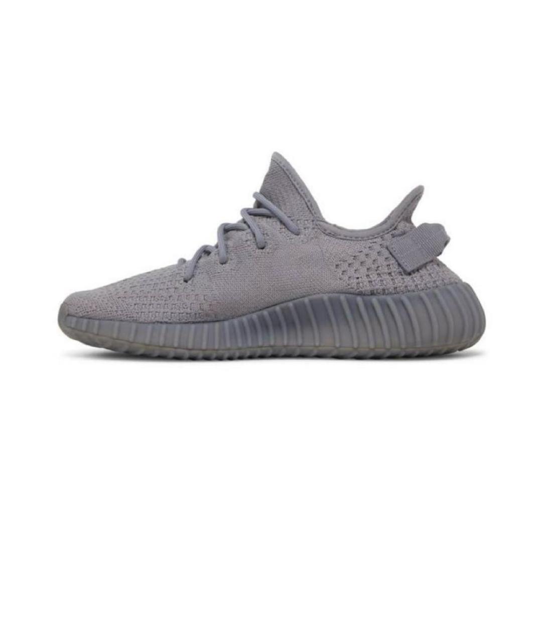 ADIDAS YEEZY Серые текстильные низкие кроссовки / кеды, фото 3