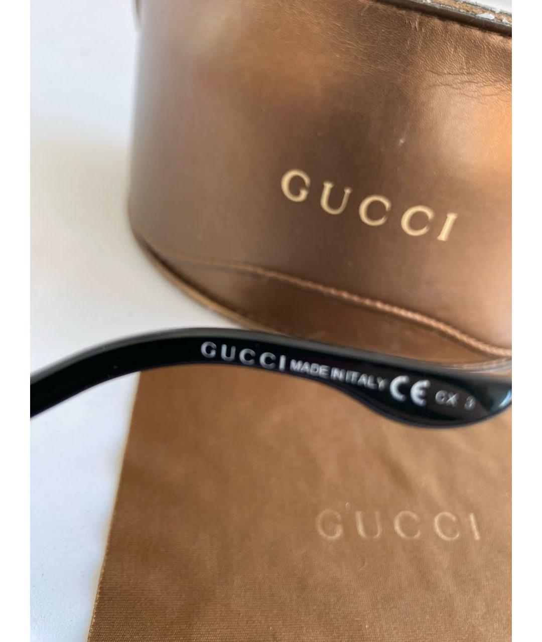 GUCCI Черные пластиковые солнцезащитные очки, фото 5