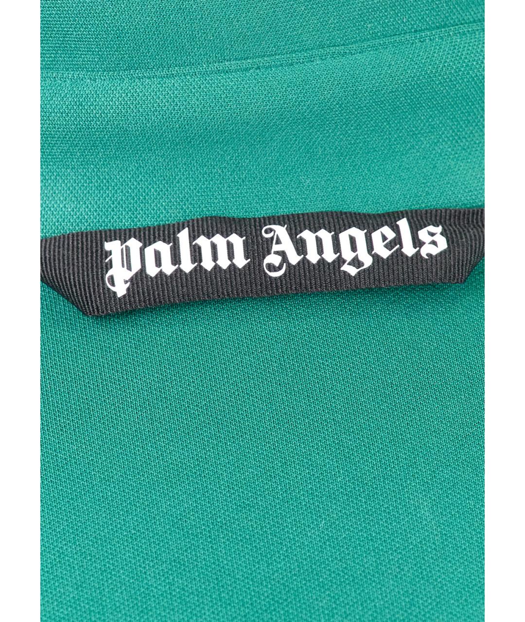 PALM ANGELS Зеленая полиэстеровая куртка, фото 3