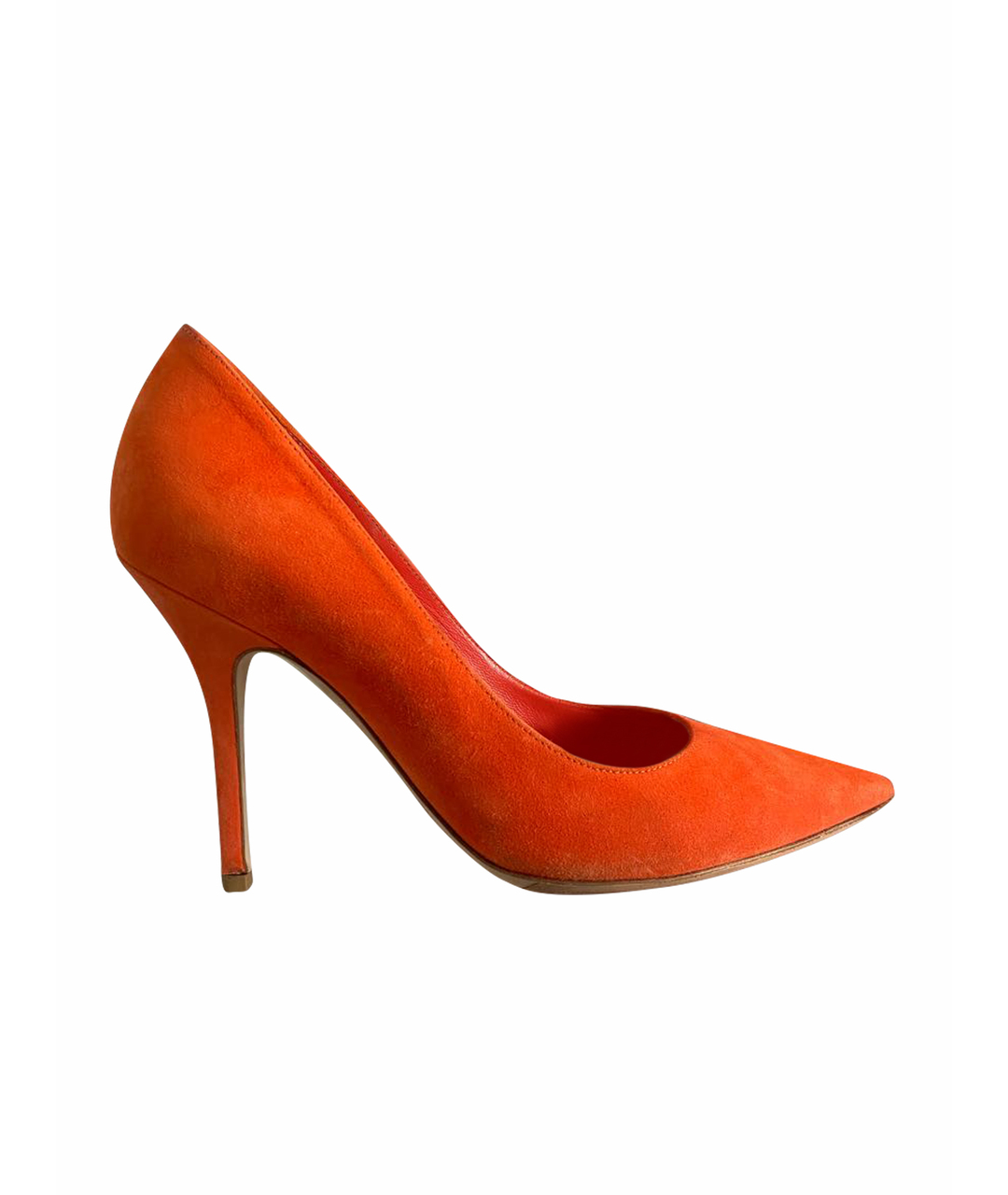 CHRISTIAN DIOR PRE-OWNED Оранжевое замшевые туфли, фото 1