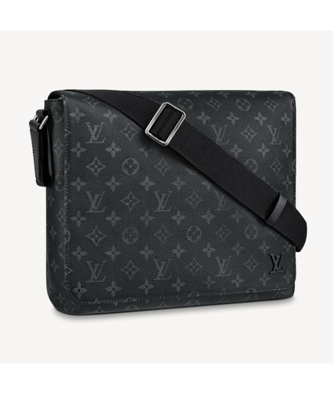 LOUIS VUITTON Антрацитовая сумка на плечо, фото 9