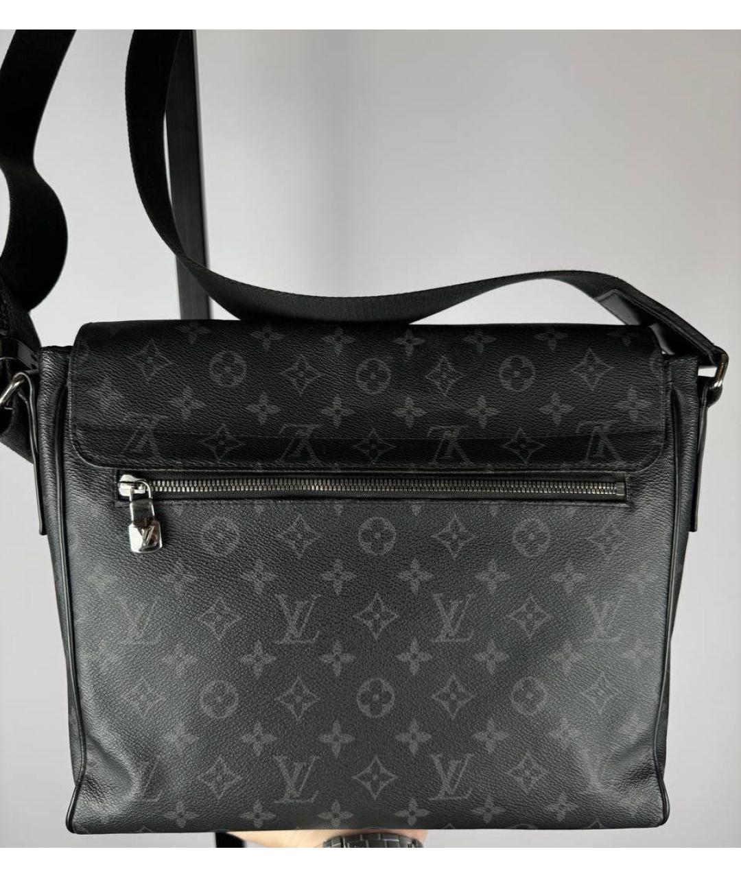 LOUIS VUITTON Антрацитовая сумка на плечо, фото 5