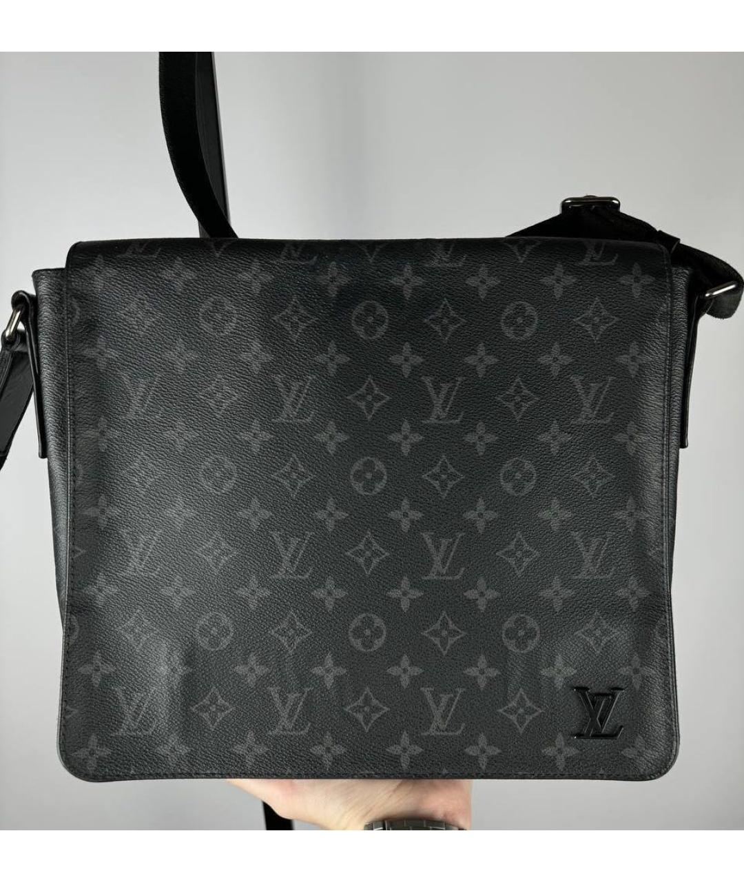 LOUIS VUITTON Антрацитовая сумка на плечо, фото 2