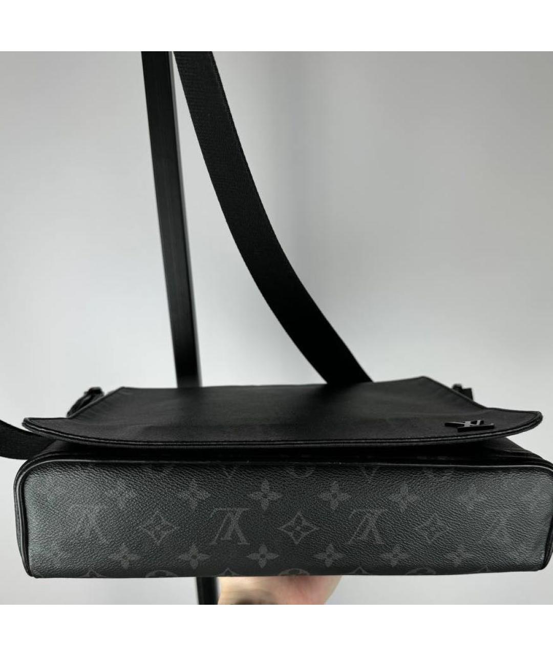 LOUIS VUITTON Антрацитовая сумка на плечо, фото 3