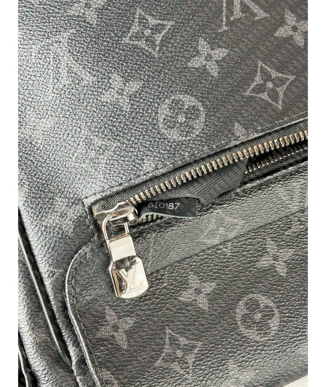 LOUIS VUITTON Антрацитовая сумка на плечо, фото 4