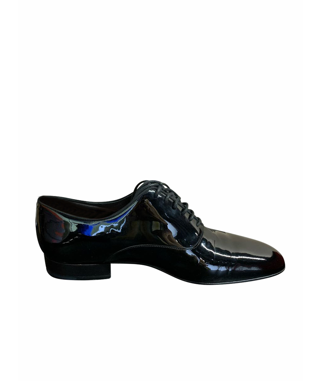 SAINT LAURENT Черные туфли из лакированной кожи, фото 1