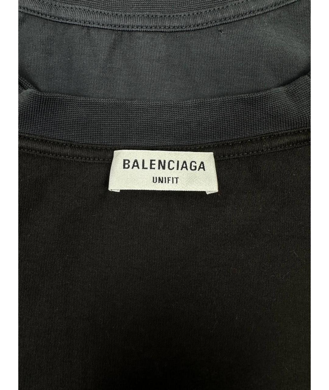 BALENCIAGA Черная футболка, фото 7