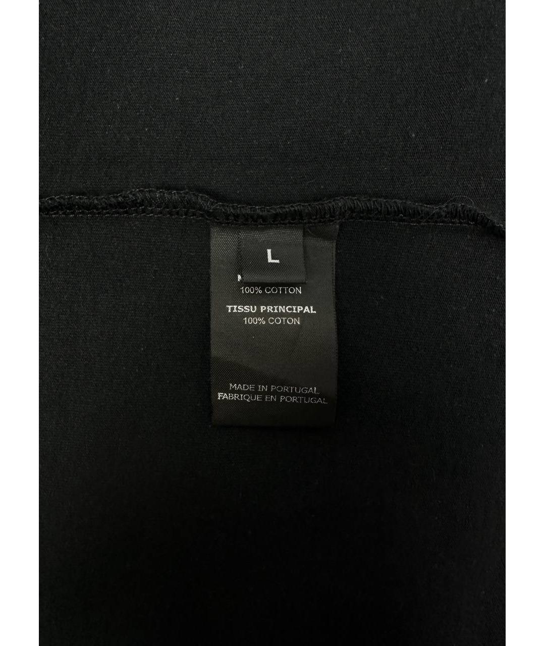 VETEMENTS Черная хлопковая футболка, фото 4