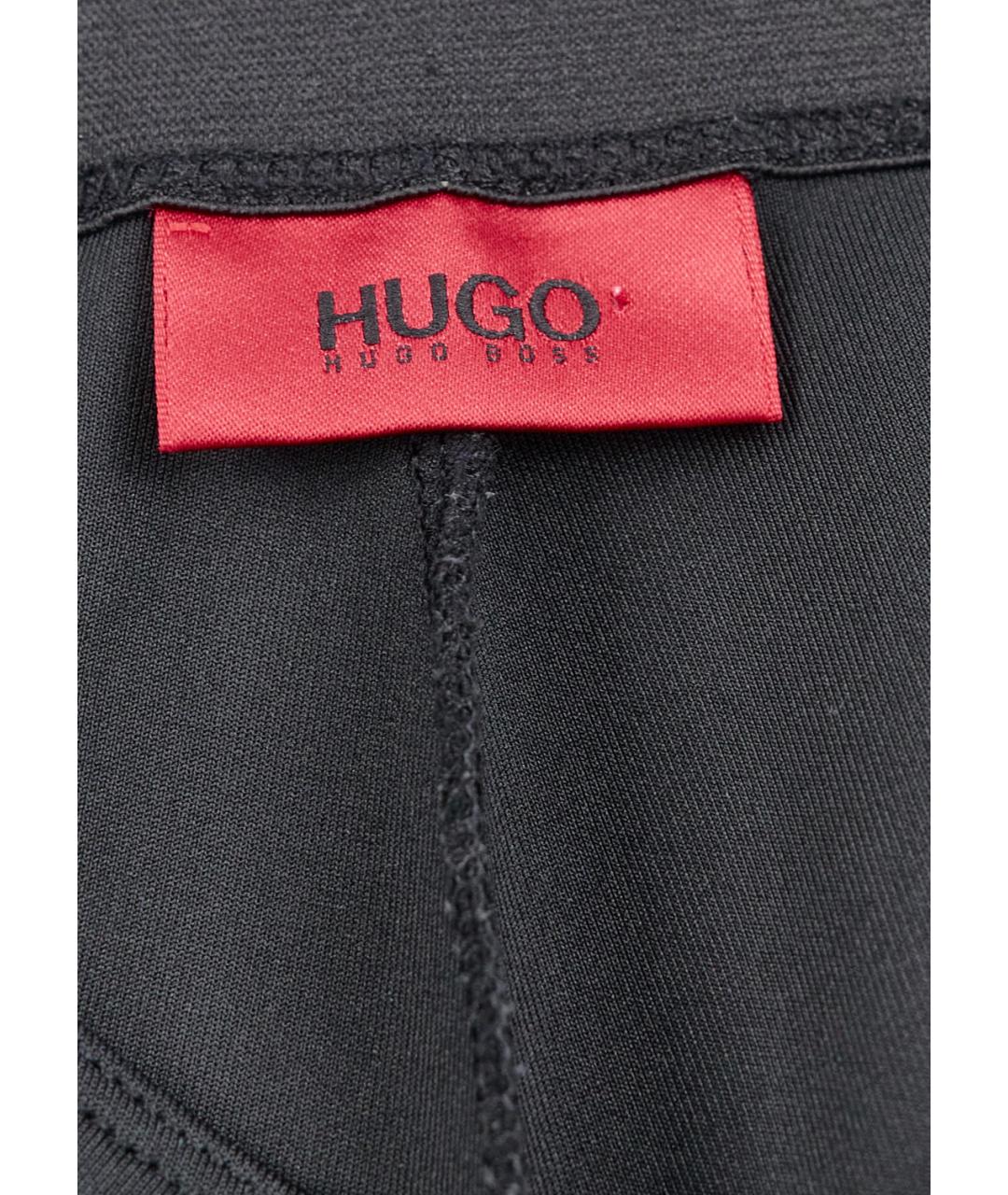 HUGO BOSS Черные полиэстеровые спортивные брюки и шорты, фото 3