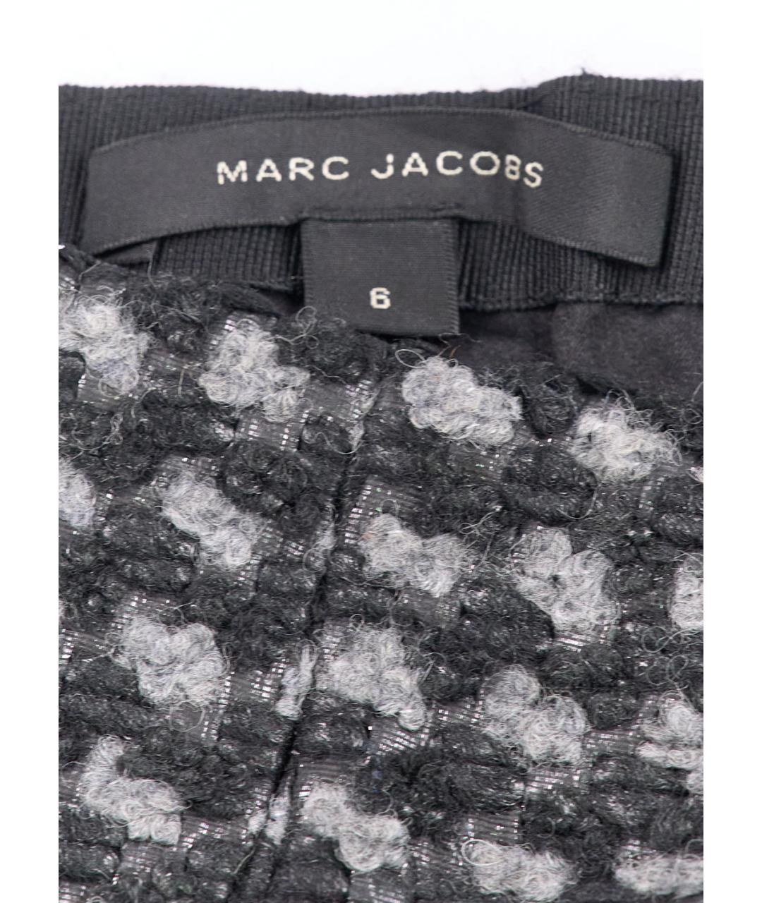 MARC JACOBS Серая шерстяная юбка мини, фото 3