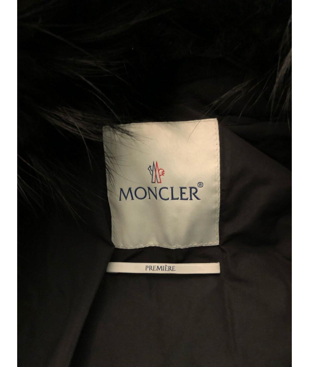 MONCLER Черный пуховик, фото 4