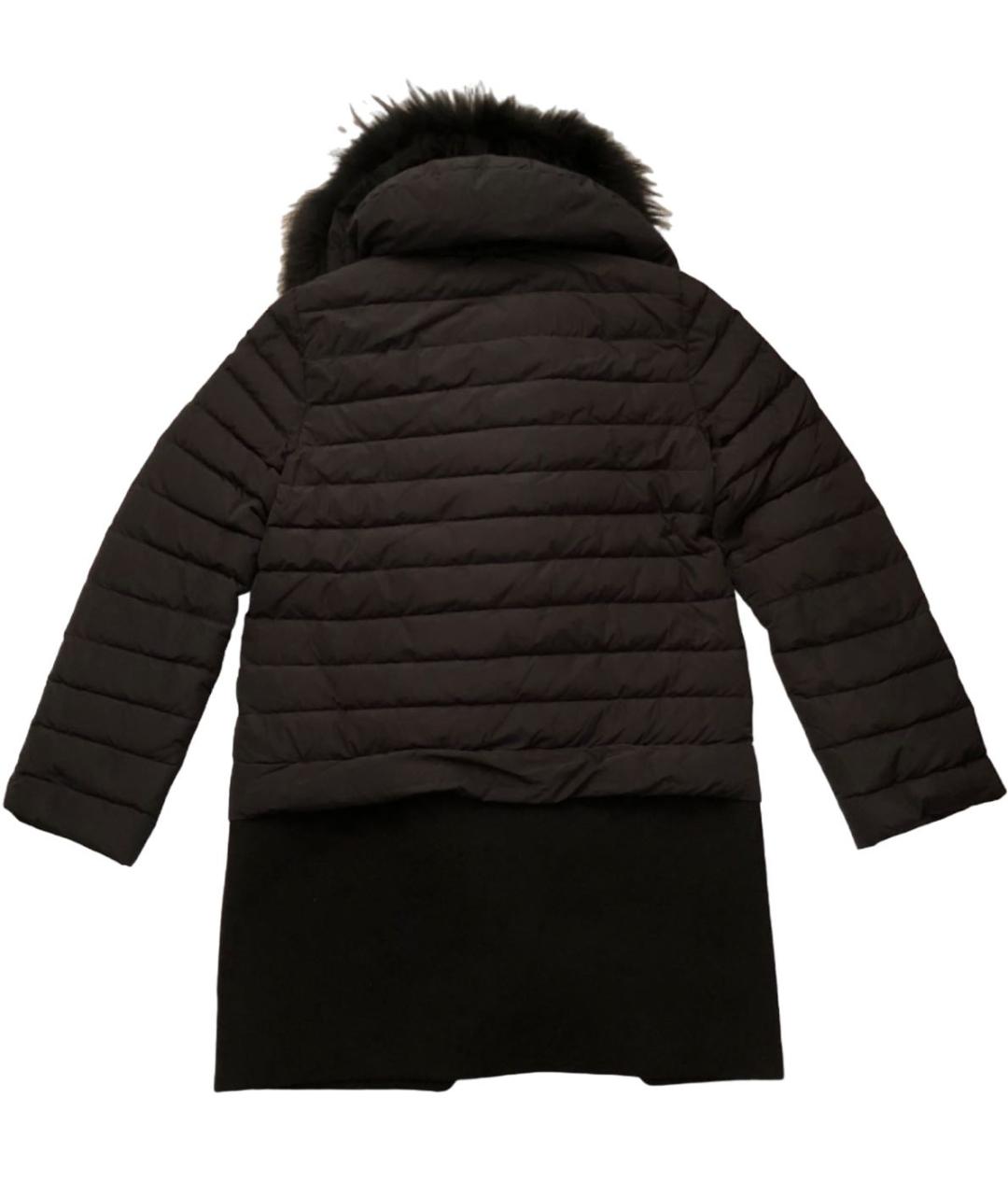 MONCLER Черный пуховик, фото 2