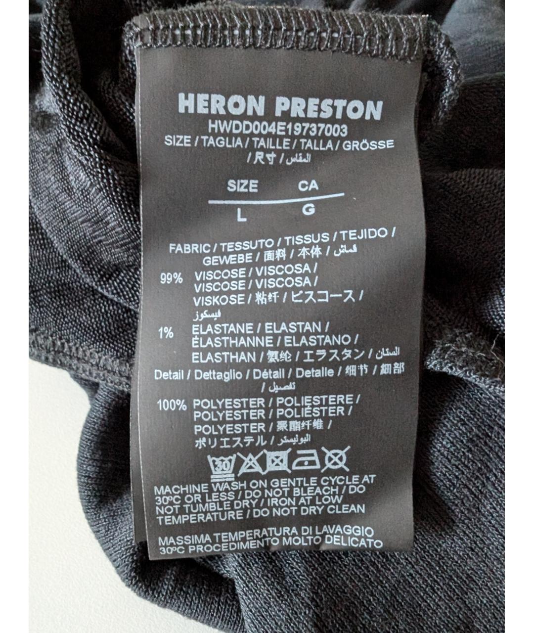 HERON PRESTON Черное вискозное боди, фото 7