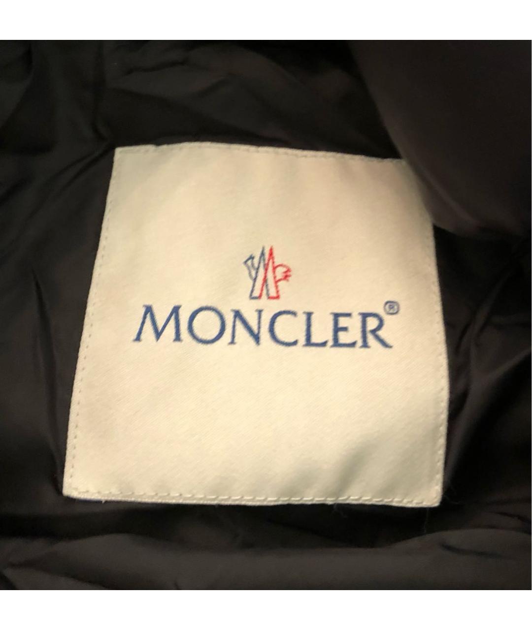 MONCLER Черный пуховик, фото 5