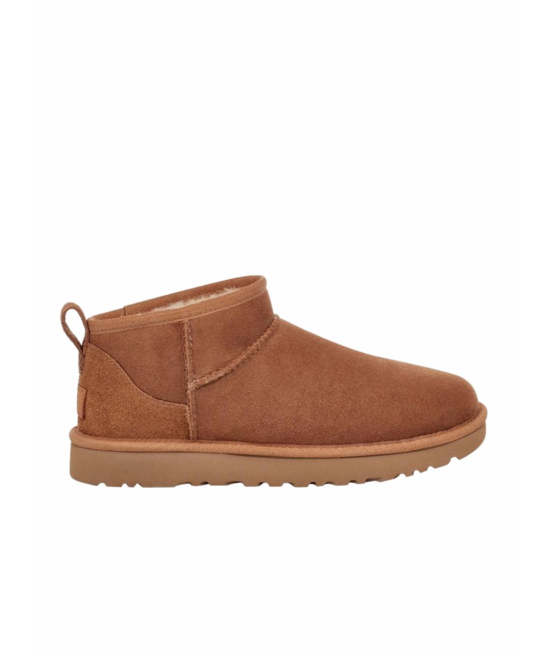 UGG AUSTRALIA Коричневые замшевые полусапоги, фото 1