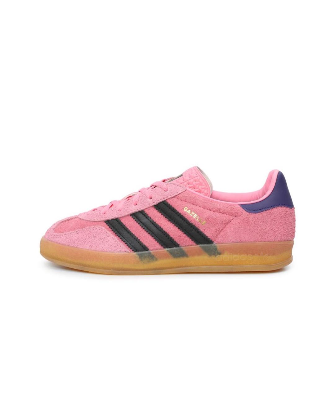 ADIDAS Розовые замшевые кеды, фото 3