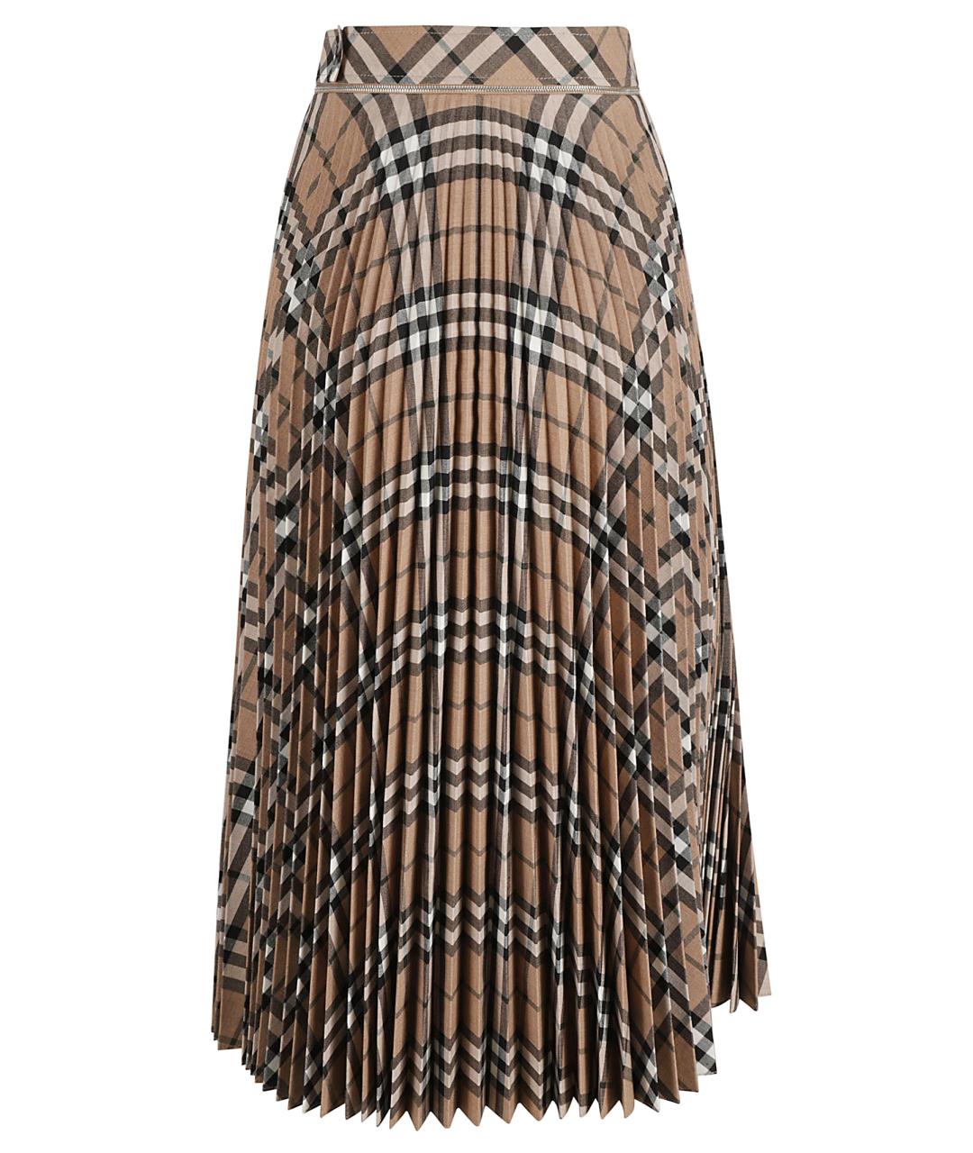 BURBERRY Бежевая полиэстеровая юбка макси, фото 2
