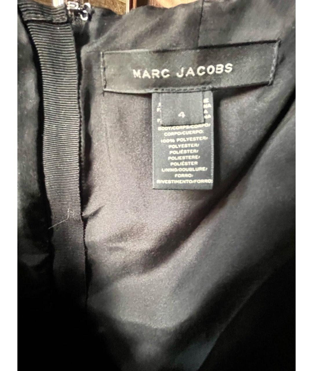 MARC JACOBS Черное полиэстеровое коктейльное платье, фото 4