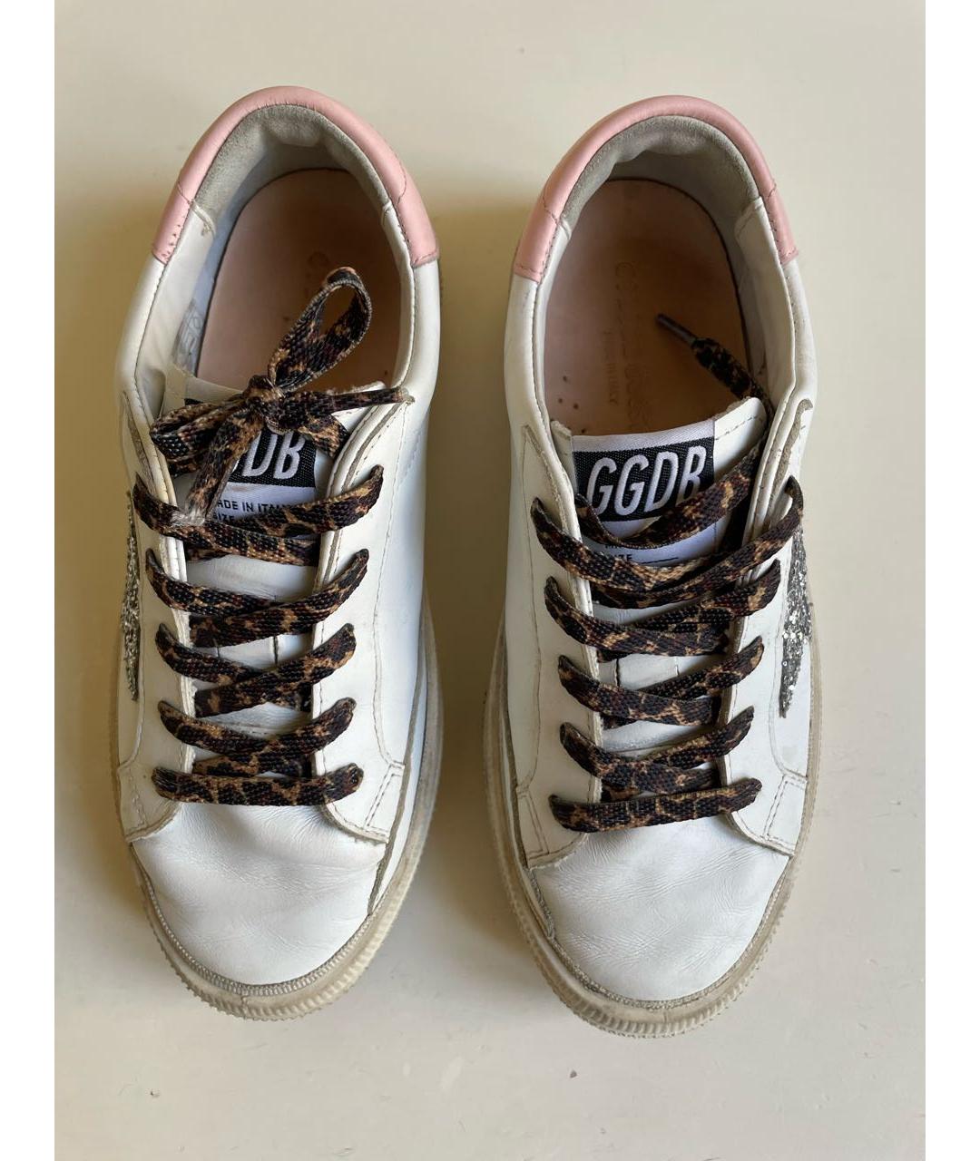 GOLDEN GOOSE DELUXE BRAND Белые кожаные кеды, фото 3