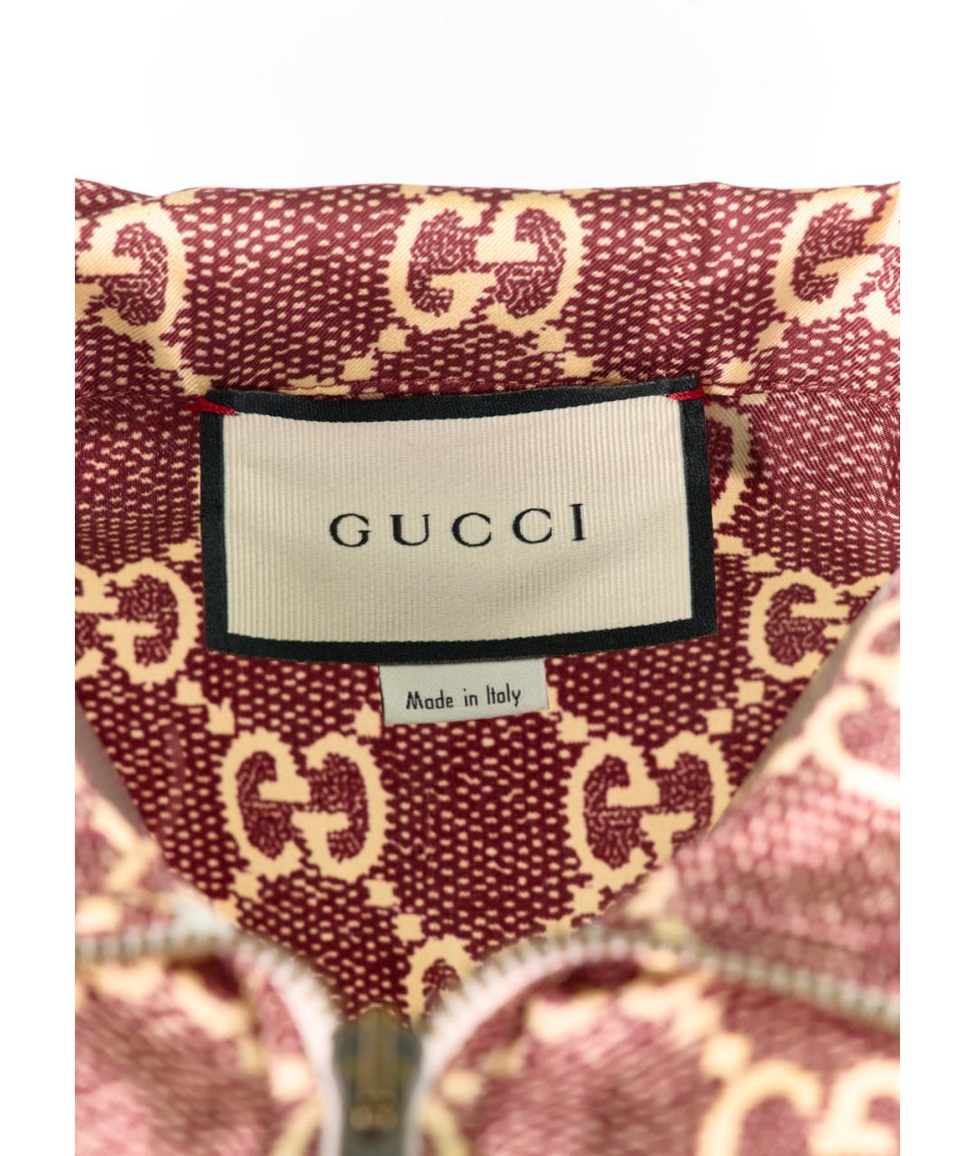 GUCCI Красный шелковый спортивные костюмы, фото 6