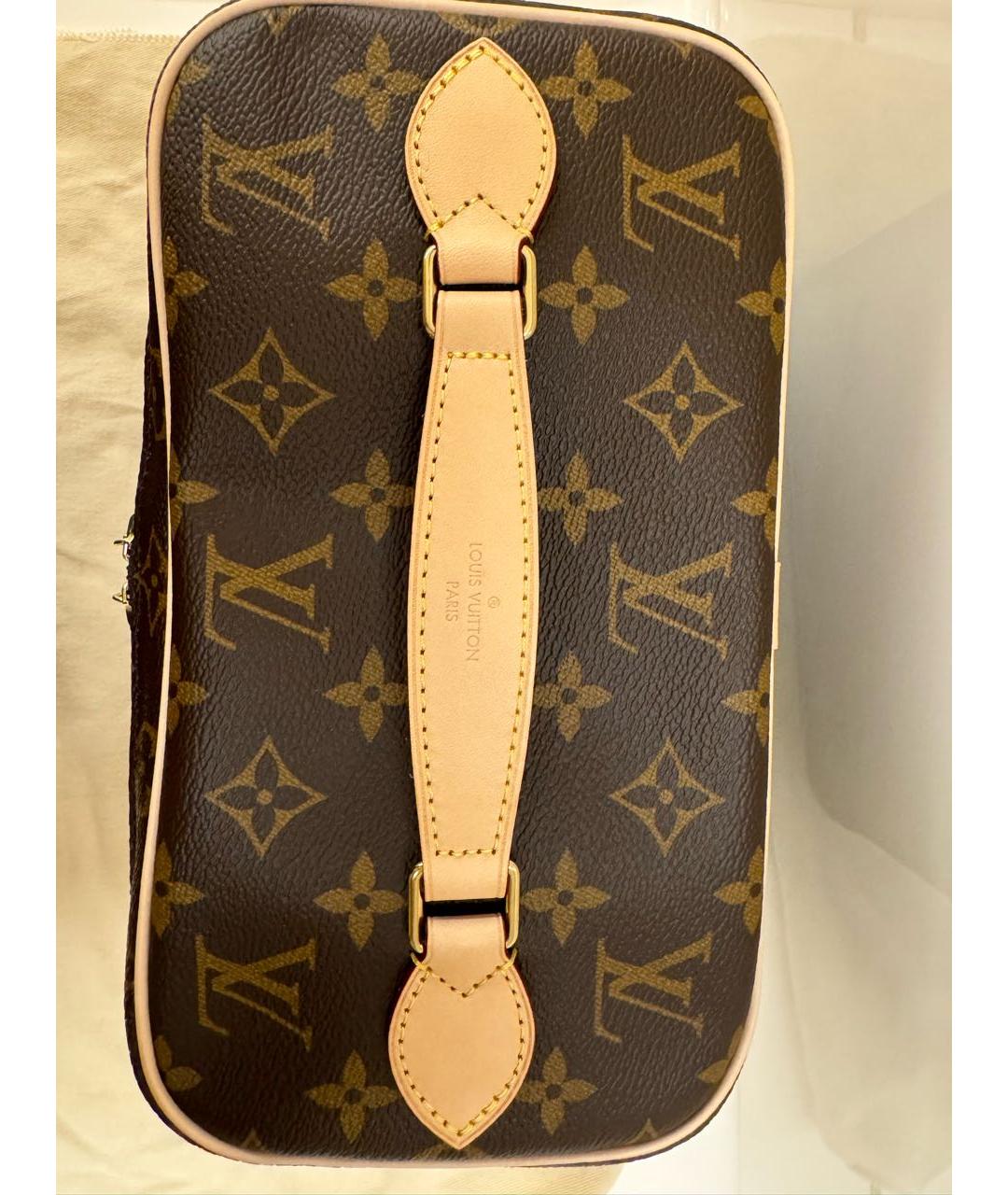 LOUIS VUITTON Коричневая косметичка, фото 3