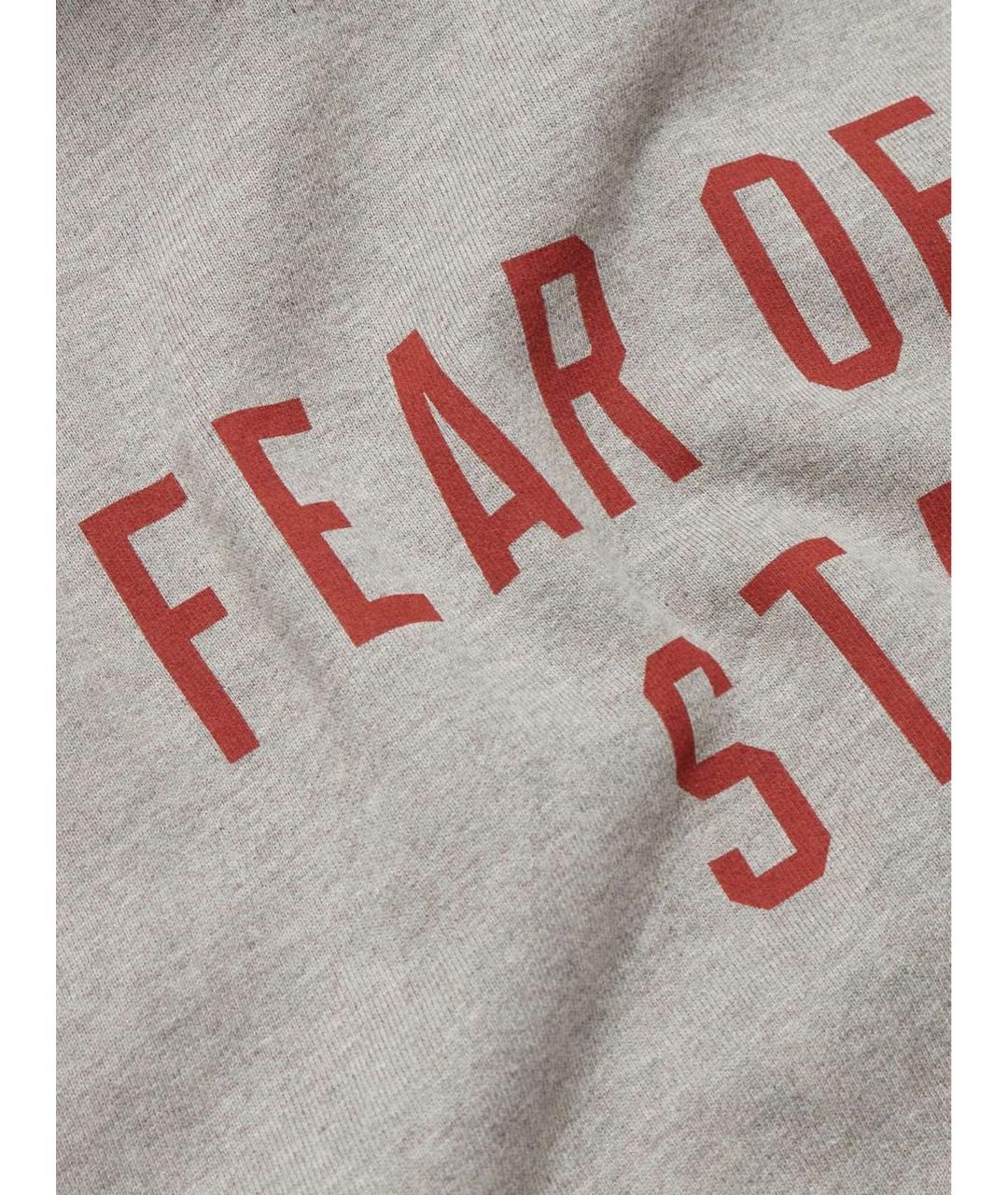 FEAR OF GOD ESSENTIALS Серая хлопковая футболка, фото 3