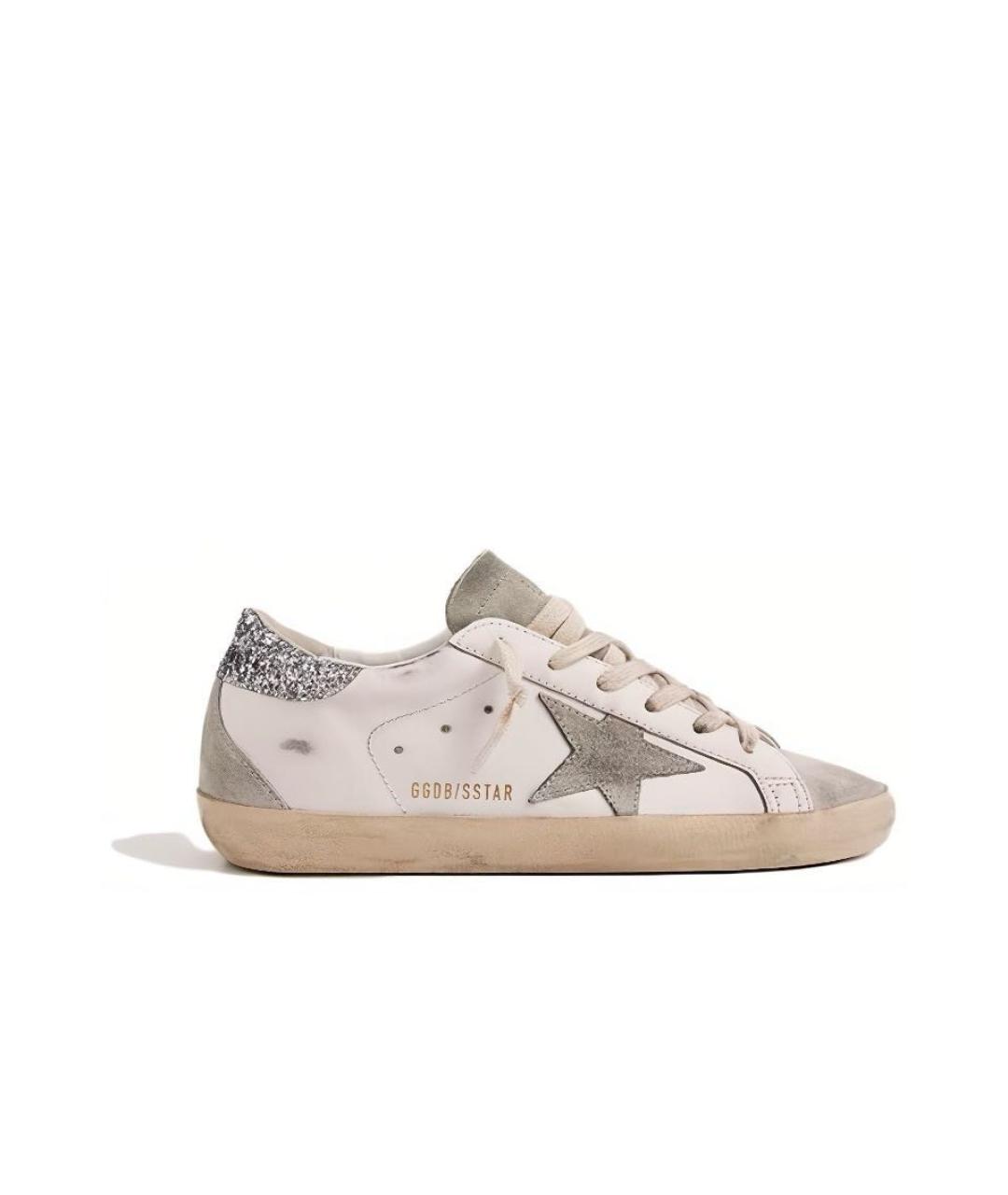 GOLDEN GOOSE DELUXE BRAND Серые кожаные кеды, фото 5