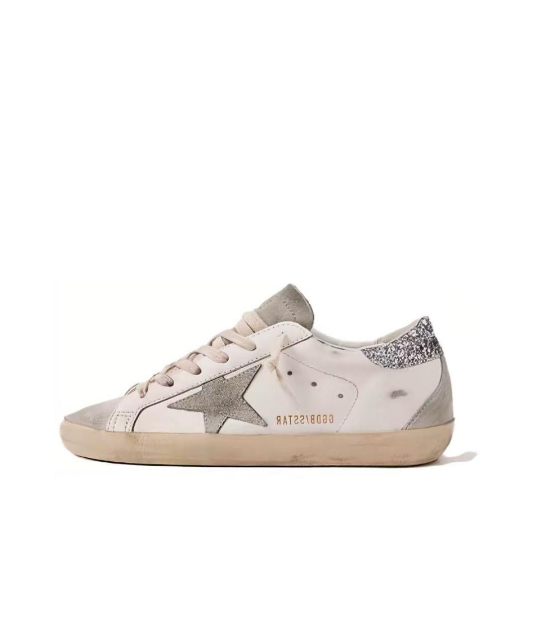 GOLDEN GOOSE DELUXE BRAND Серые кожаные кеды, фото 2