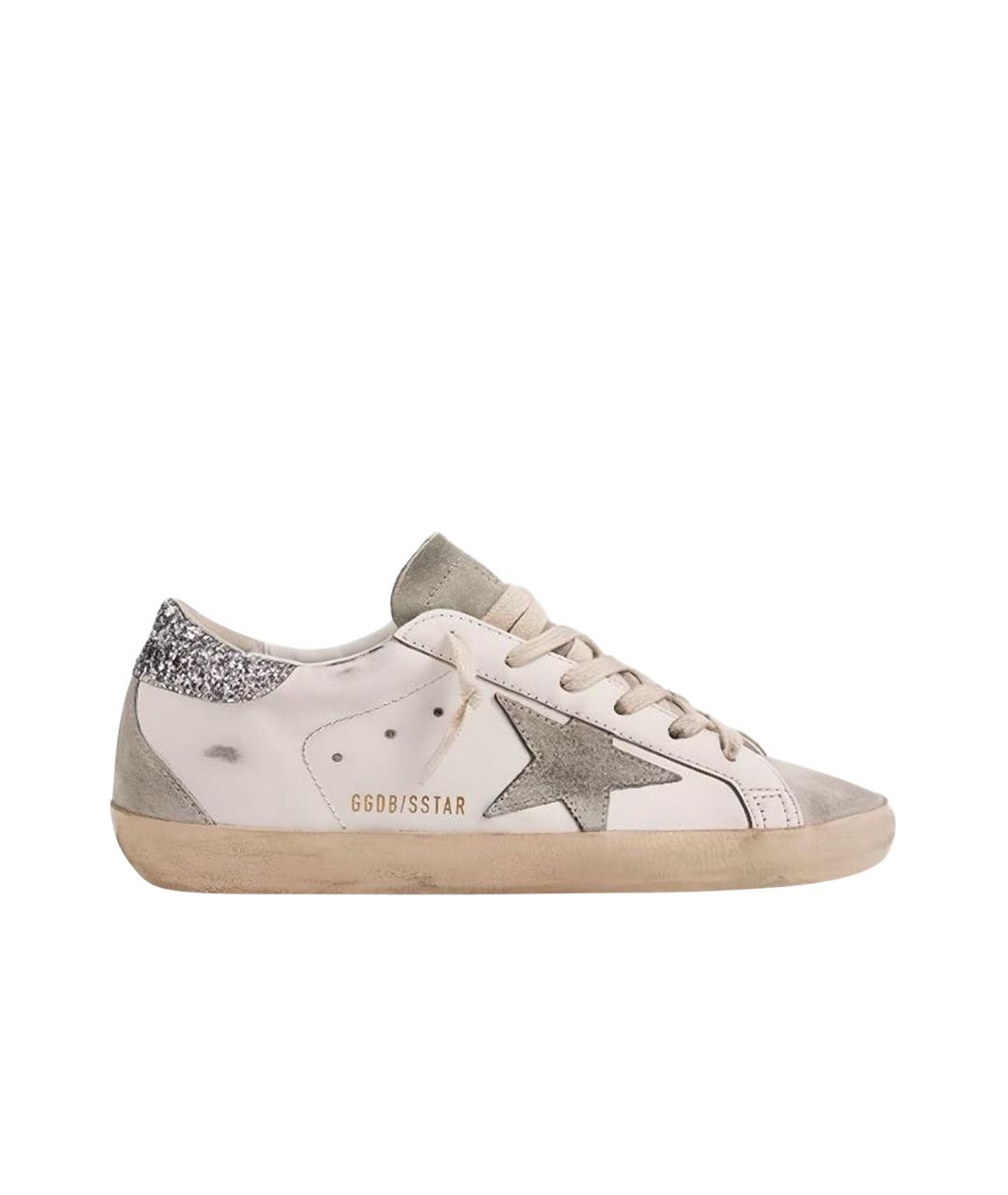 GOLDEN GOOSE DELUXE BRAND Серые кожаные кеды, фото 1