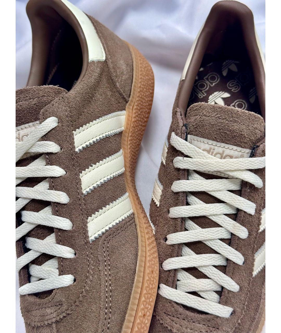 ADIDAS Коричневые замшевые кроссовки, фото 5