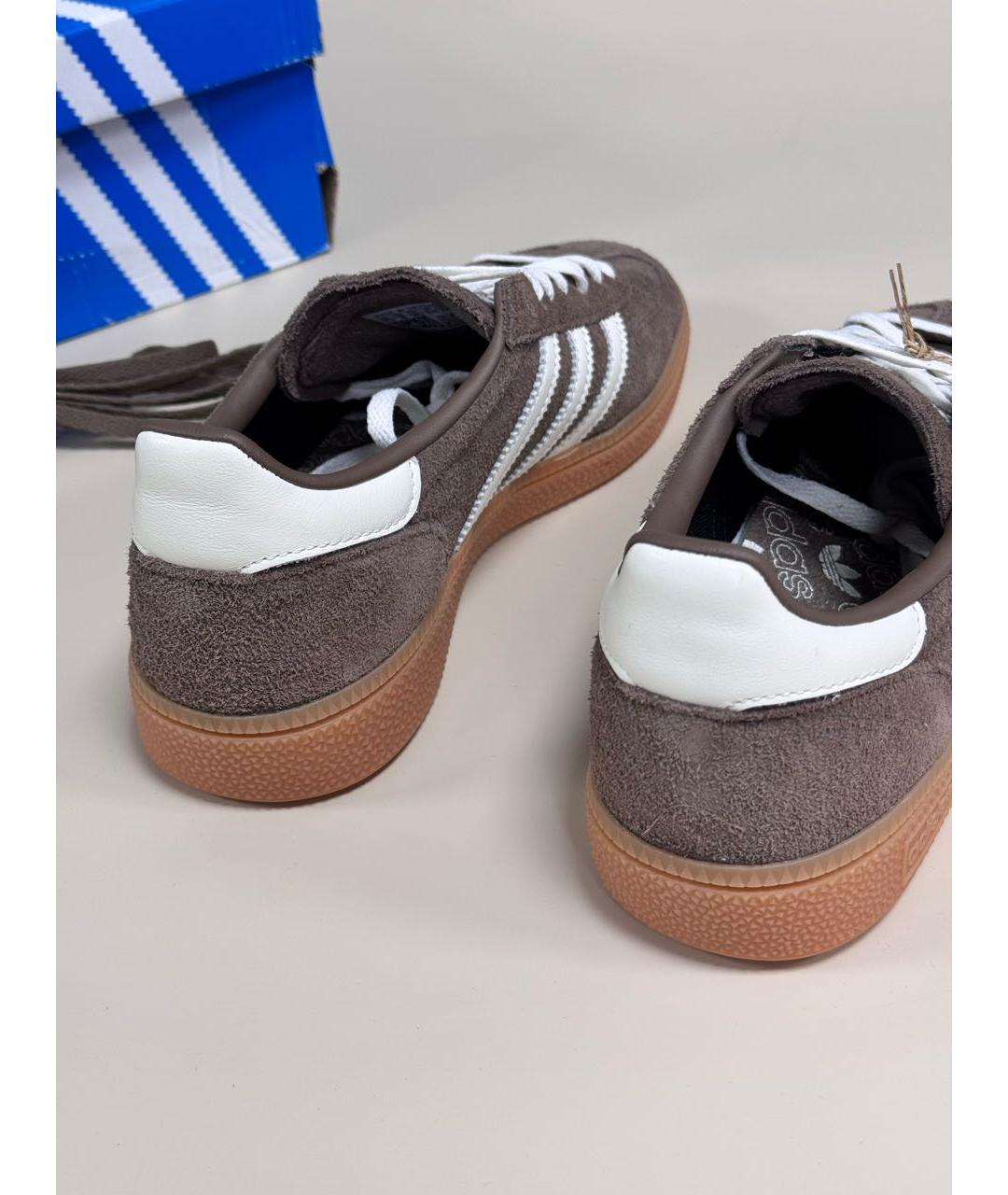 ADIDAS Коричневые замшевые кроссовки, фото 6