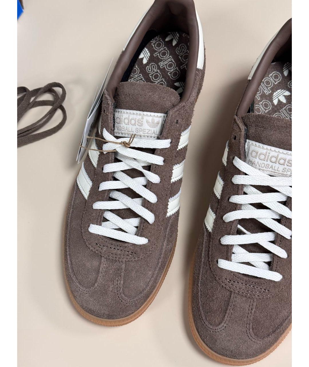 ADIDAS Коричневые замшевые кроссовки, фото 3