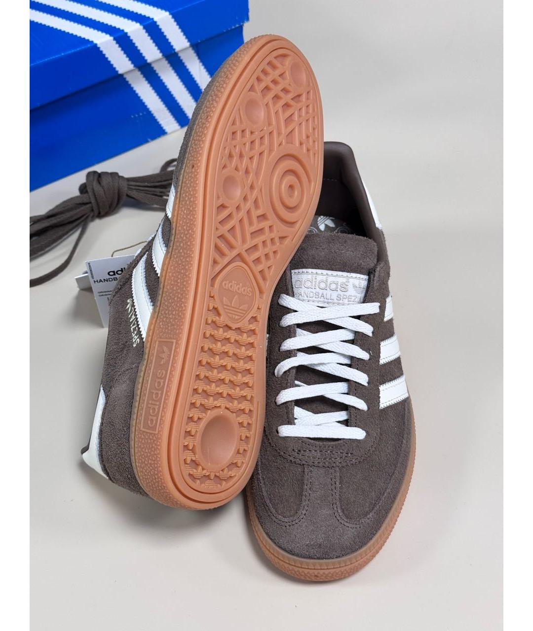ADIDAS Коричневые замшевые кроссовки, фото 5