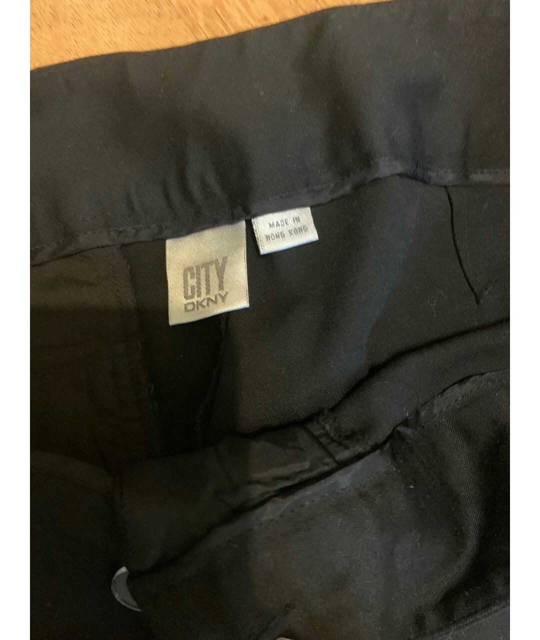 DKNY Черные хлопковые прямые брюки, фото 2