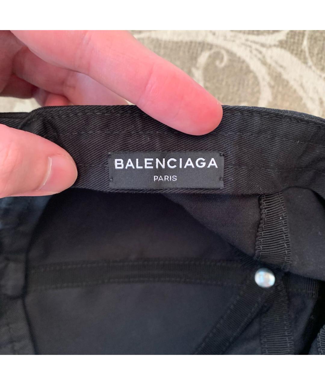 BALENCIAGA Черная хлопковая кепка/бейсболка, фото 5