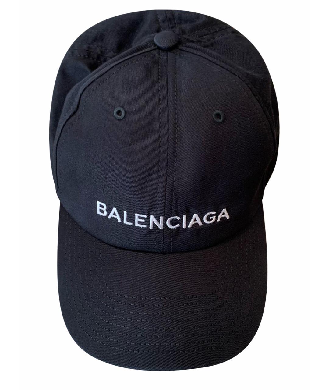 BALENCIAGA Черная хлопковая кепка/бейсболка, фото 1