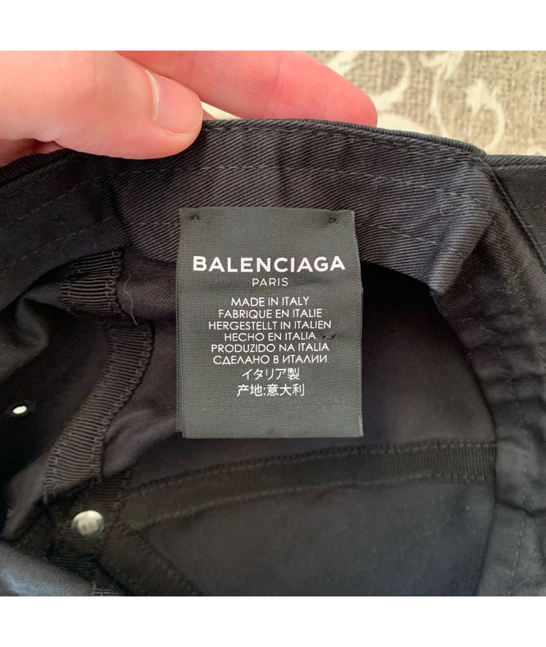 BALENCIAGA Черная хлопковая кепка/бейсболка, фото 6