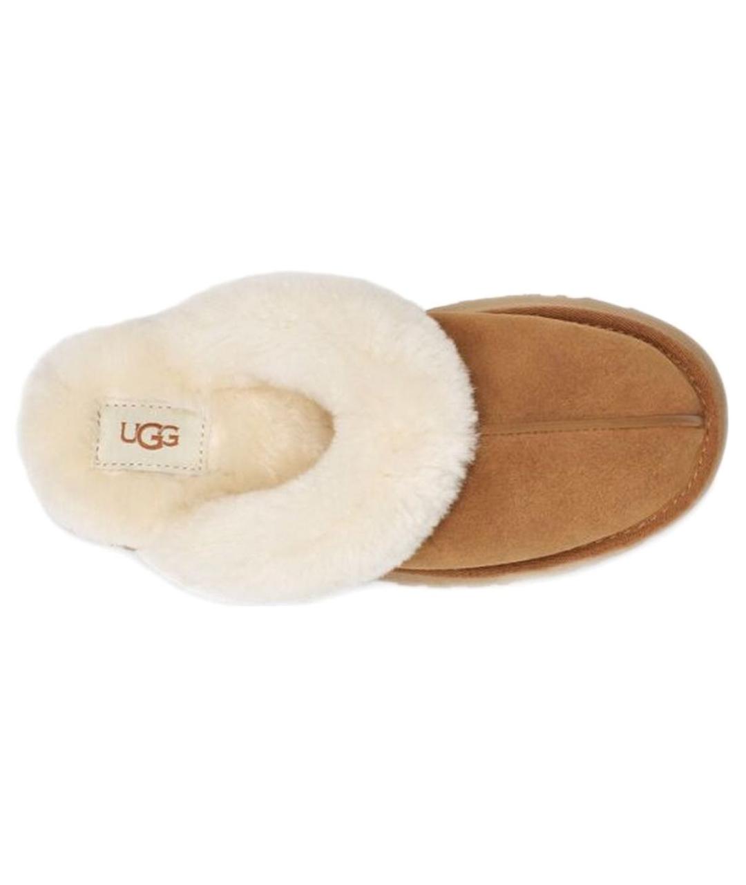 UGG AUSTRALIA Коричневые замшевые сабо, фото 4