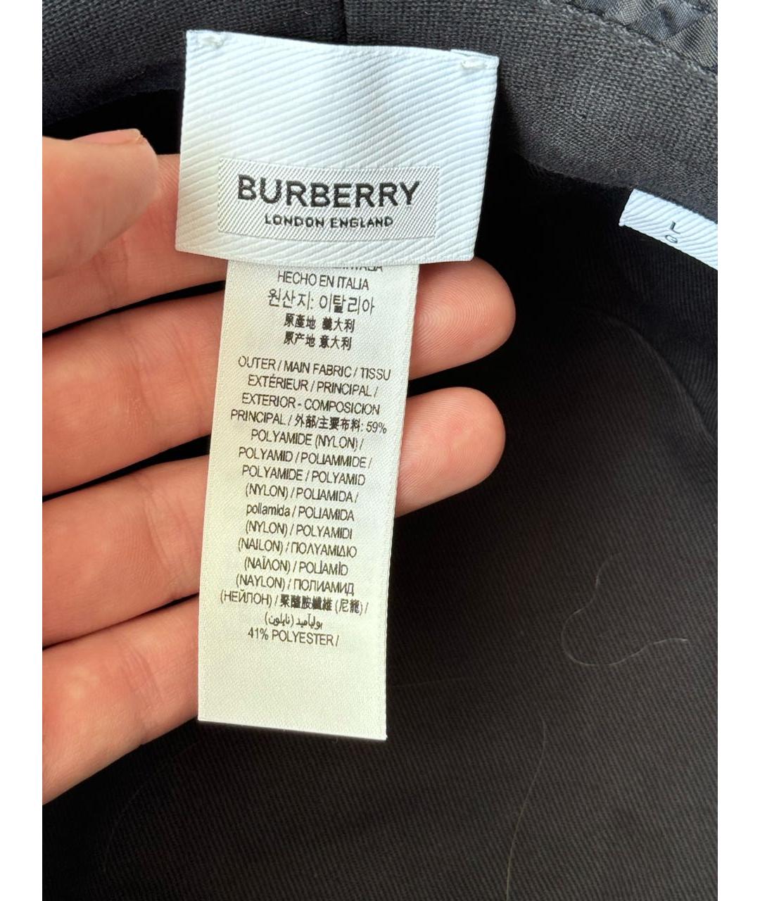 BURBERRY Черная панама, фото 3