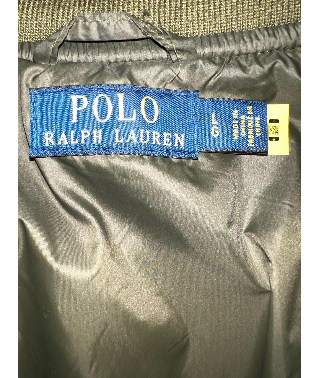 POLO RALPH LAUREN Хаки полиэстеровая куртка, фото 4