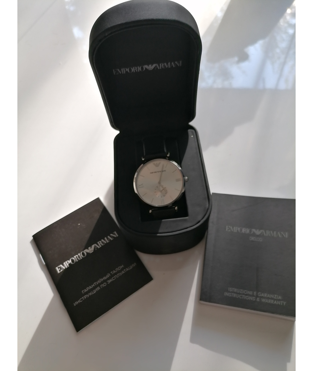 EMPORIO ARMANI Серебряные стальные часы, фото 4