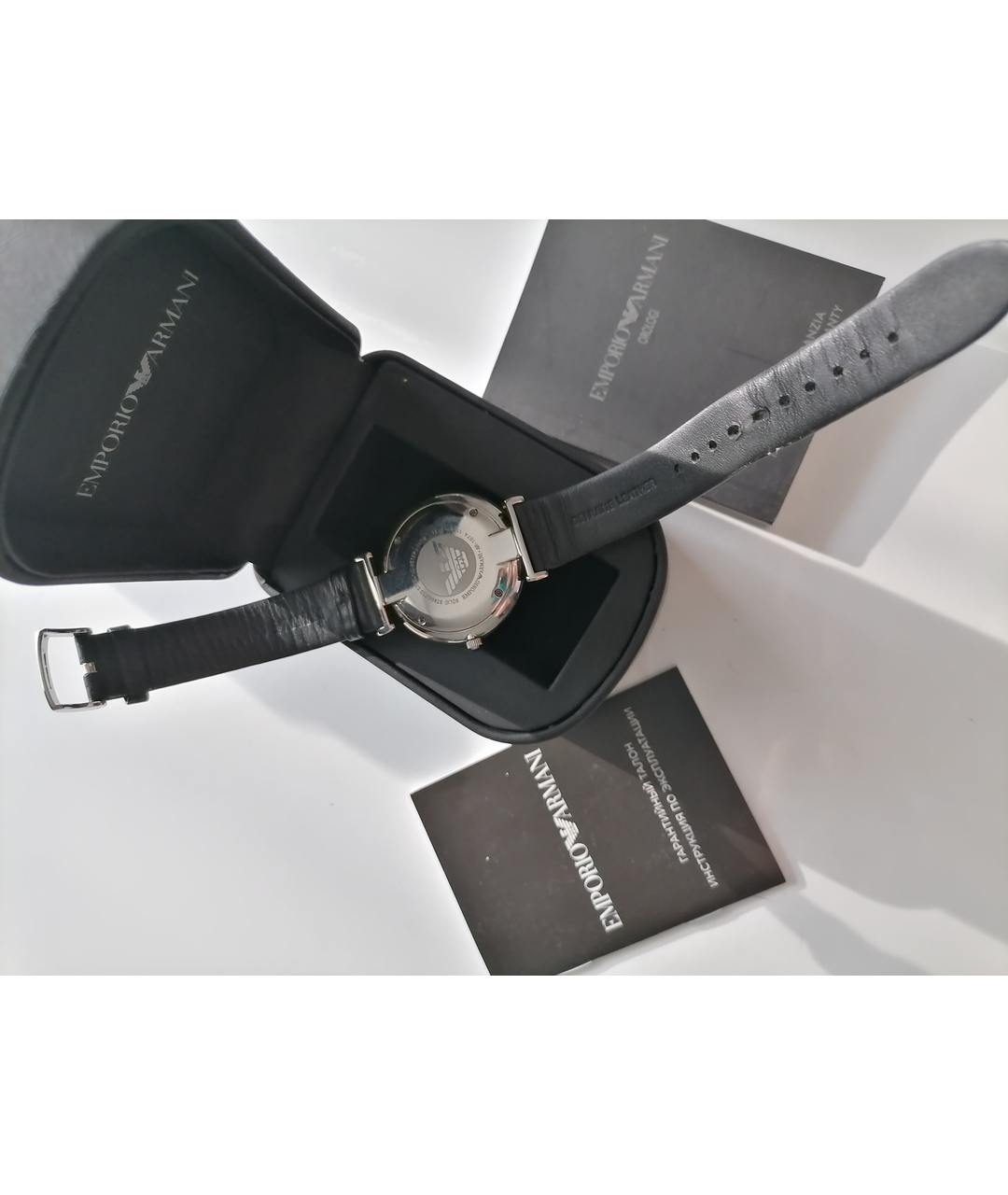 EMPORIO ARMANI Серебряные стальные часы, фото 2