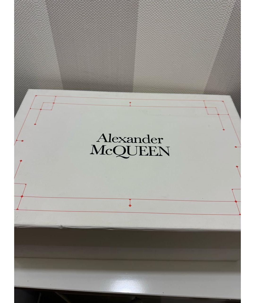 ALEXANDER MCQUEEN Белые кожаные кеды, фото 6