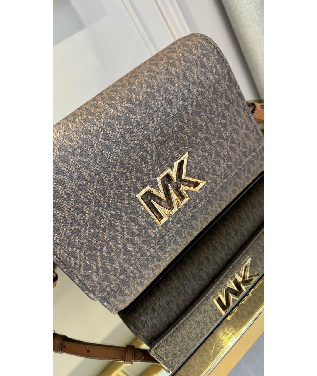 MICHAEL KORS Коричневая сумка через плечо, фото 4